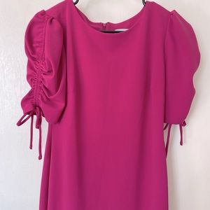 Business attire dress in magenta